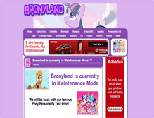 Tablet Screenshot of bronyland.com